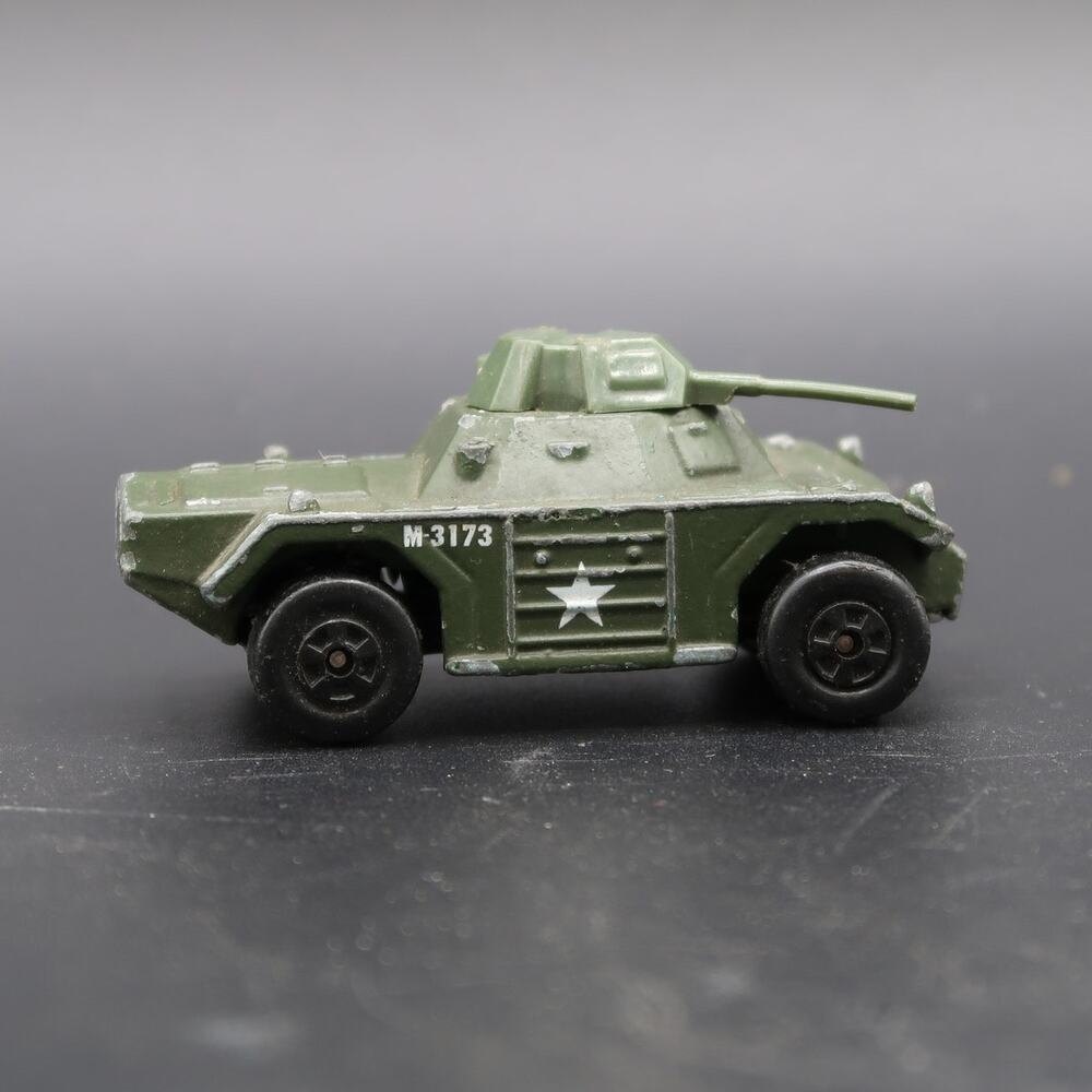 Matchbox Weasel Diecast Car 1973 1:64 Scale Vtg Army Military Vehicle Thailand
